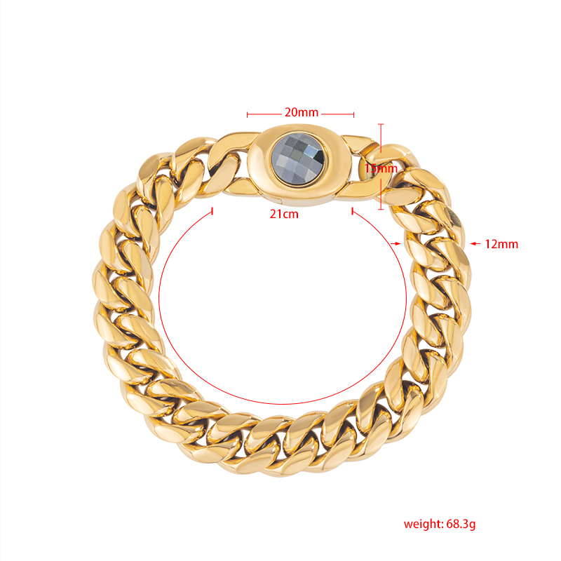 12mm Black Zircon Bracelet