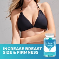 Gummies d'amélioration mammaire personnalisées Amaz Private Label, formes variées, qualité alimentaire, 60 gummies par flacon, pour la santé des femmes, pour l'amélioration des seins