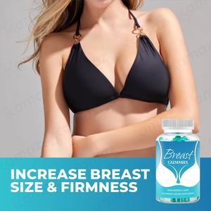 סוכריות גומי להגדלת חזה, מותג פרטי של אמז, צורות מותאמות אישית, תוסף תזונה לבריאות האישה, 60 סוכריות גומי בקבוק, לשיפור החזה - Product Image 6