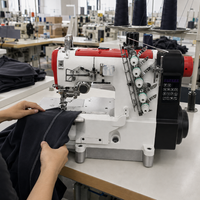 Machine à coudre industrielle VMA à entraînement direct, haute vitesse, à lit plat, pour la fabrication de vêtements
