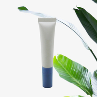 TUBE-005 Vente chaude Tube cosmétique en plastique souple avec applicateur en céramique de 15-20 ml pour crème pour les yeux, tube de massage