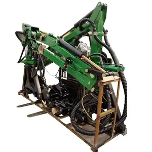 6,3 m maximale Reichweite TC-63 hydraulischen Teleskop-Zucker-Holzkran, der an Traktor-und Anhänger aufsätzen montiert ist