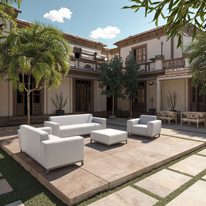 आधुनिक डिजाइन उच्च गुणवत्ता वाले वाटरप्रूफ आउटडोर सोफा सेक्शनल आंगन सेट होटल गार्डन फर्नीचर असबाब सोफा सोफे सोफे सोफे सोफे - Product Image 3