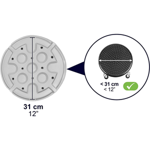 Round <b>Cushion</b> for Bathroom <b>Stool</b> (33.5x3.3 cm), Shower Chair or Bathtub Seat <b>Cushions</b>, Knee Pad KMINA K30026 - Product Image 1