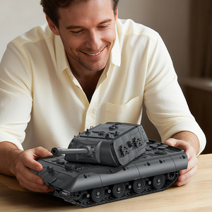 12GO 97020E100 Tanque Pesado Animal Edición Torreta de Rata, Bloques de Construcción de Plástico, Juguete Educativo para Niños, 400-800 Piezas - Product Image 2