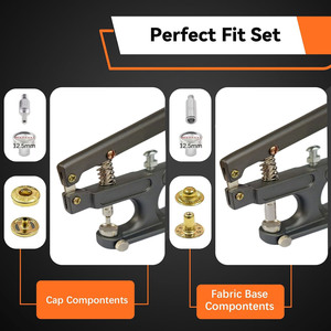 2026 NEW Professional Desktop Press <strong>Tool</strong> for Buttons, Eyelets, <strong>Grommets</strong>, Rivets and Snaps - Multi-Function Installation Kit - Product Image 5