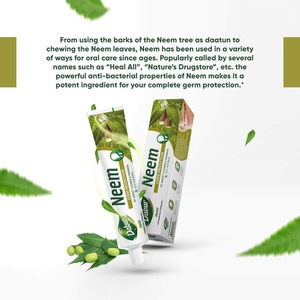 Dentifrice sans fluorure Dabur Herb'l Neem pour la protection des gencives, soin buccal, exportateur indien, livraison rapide en Europe, États-Unis, Canada, porte à porte - Product Image 3