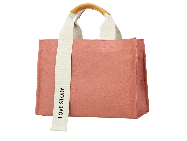 Logo personnalisé toile sac à bandoulière unique haute capacité Portable Portable exposition publicitaire Shopping sac fourre-tout en coton