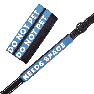 Sarung tali anjing Neoprene tahan lama, pelindung silikon tahan air sesuai tali standar 1 inci - Product Image 1