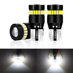 Feux LED populaires pour voiture T10, feux de position 3014+18SMD avec décodeur à lentille, éclairage de plaque d'immatriculation 1.5W, éclairage d'instrumentation - Product Image 1