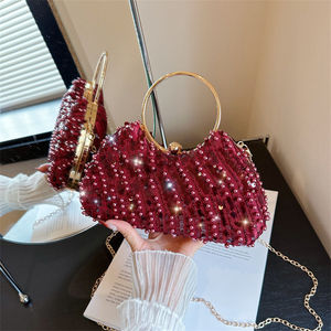 2026 New Fashion Purse Party Wedding Women Evening Bag Chain Shoulder Messenger Bag Flower <b>Clip</b> Designer Handbag for women - Product Image 1
