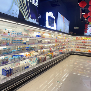 Rideau d'air <span class=keywords><strong>mural</strong></span> haute performance pour réfrigérateur, rideau de nuit réfrigéré à commande numérique pour supermarché, charcuterie et légumes - Product Image 5
