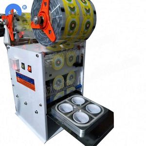 Máquina Selladora de Bandejas, Selladora de Cajas de Tofu, Selladora de Vasos, Máquina Selladora de Vasos de Leche, Selladora de Plástico para 4 Vasos - Product Image 6