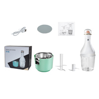 Draadloze babyvoedselmaker & draagbare mini babyvoedselblender voor groenten, fruitsalade, ui, knoflook, vlees, 55W