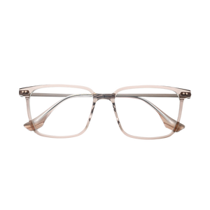 JMM97RX Montura de Gafas de Acetato y Titanio Hechas a Mano, para Hombre y Mujer, Miopía, Ultraligeras, Estilo Ejecutivo Cuadrado, Estilo <span class=keywords><strong>Jmm</strong></span> - Product Image 1