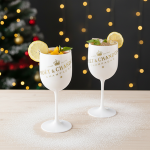 Vasos de Plástico PP Personalizados de 450 ml con Tallo, Logotipo Personalizado, Color, Alta Calidad, Aptos para Alimentos, Pedido al por Mayor - Product Image 3