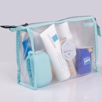 Sacs de rangement transparents pour la vanité, pochettes à fermeture éclair en PVC, étuis de voyage imperméables pour cosmétiques et maquillage, en plastique, pour femmes, pour organiser les articles de toilette