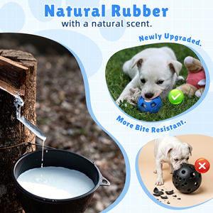 Palla Dispensatrice di Snack per Cani in Gomma Naturale, Giocattolo Resistente per Alimentazione Lenta, Addestramento, Pulizia dei Denti e Alleviamento della Noia - Product Image 6