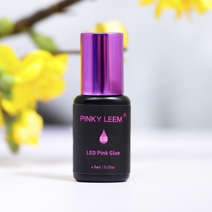 Pinky Leem UV Lash <b>Glue</b> Pink 0.5s Adhesive <b>Glue</b> <b>Individual</b> Best Professional Hypoallergenic <b>Eyelash</b> Lash Extension Adhesive <b>Glue</b> - Product Image 1