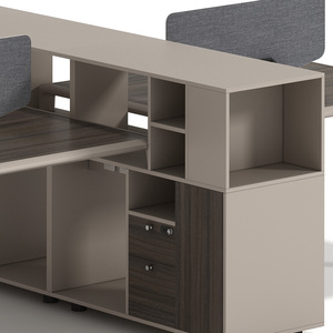 Modern Design <span class=keywords><strong>Office</strong></span> Furniture 6 Person People Seat Staff Open <span class=keywords><strong>Office</strong></span> Cluster Workstation - Product Image 4