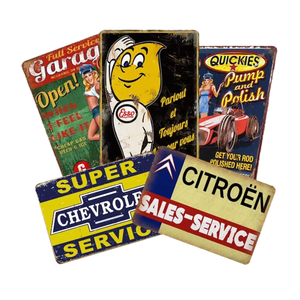 Panneaux en métal vieillis pour stations-service et services automobiles, plaques murales de marque <span class=keywords><strong>Esso</strong></span> et décoratives - Product Image 1