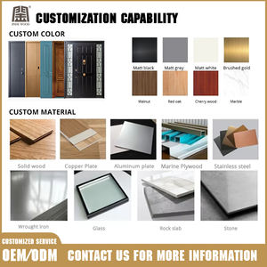 Chine Portes de sécurité blindées en acier de luxe Entrée pare-balles pour chambre à coucher extérieure Style turc Salon de luxe Salle de bain - Product Image 4