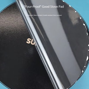 Tapis de protection pour <span class=keywords><strong>cuisinière</strong></span> à gaz et plaque à <span class=keywords><strong>induction</strong></span>, résistant aux hautes températures, anti-salissures, anti-graisse, en silicone et fibre de verre (silpat) - Product Image 3