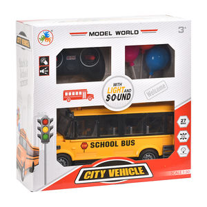 Autobús Escolar de Juguete a Control Remoto de Cuatro Canales con Luces, Modelo de Ambulancia de Juguete para Niños - Product Image 5