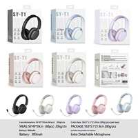 Headset Gaming Nirkabel Over-ear Terlaris Lintas Negara untuk 5.3, Peredam Kebisingan Aktif, Daya Tahan Baterai Lama, Bermerek