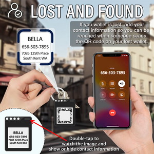 Traceur personnalisé portable intelligent DIY avec photo, compatible avec la fonction Localiser <span class=keywords><strong>pour</strong></span> enfants, traceur NFC E-ink <span class=keywords><strong>pour</strong></span> Apple - Product Image 5