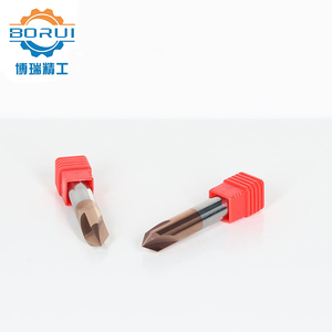 Solid Carbide 4 Flute chamfer endmill 45 độ rãnh công cụ cắt bánh răng Carbide phay <span class=keywords><strong>Cutter</strong></span> - Product Image 2