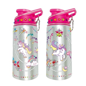 Decora la tua bottiglia d'acqua Thermos isolata in acciaio inossidabile con adesivi per gemme per bambini <span class=keywords><strong>regali</strong></span> per bambini di 6-12 anni - Product Image 1