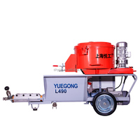 Machine de pulvérisation de plâtre ignifuge Elasto Gypsum, station de mortier de ciment, machine à enduire automatique, pompe à peinture murale