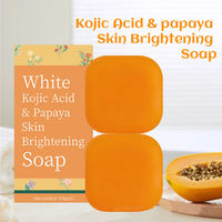 Jabón Artesanal de Cúrcuma, Quercetina, Papaya y Naranja Dulce, Limpiador Herbal para la Limpieza Facial y Corporal
