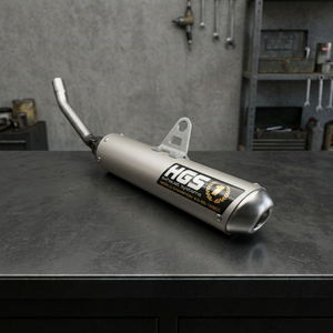 Silenziatore HGS con Terminale in Acciaio Grigio per Yamaha YZ 125 05-25, Accessori Moto Made in Italy - Product Image 3