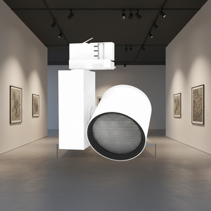 Lampes <span class=keywords><strong>sur</strong></span> <span class=keywords><strong>rail</strong></span> à intensité réglable individuelle, éclairage <span class=keywords><strong>sur</strong></span> <span class=keywords><strong>rail</strong></span> LED orientable à 360 degrés, 20W 30W, pour <span class=keywords><strong>magasin</strong></span> de vêtements - Product Image 1