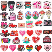 Perles de la Saint-Valentin pour stylo breloques en PVC bracelets de perles fantaisie accessoires d'amour perles focales pour la fabrication de stylos colliers artisanat