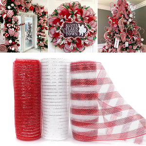 10 meter mesh garen lintrol voor DIY cadeauverpakkingen, kerstboomdecoraties, festivalkransen en feestdecoraties - Product Image 6