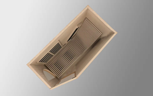 Cabina de Sauna de Infrarrojos Lejanos para Interiores, Duradera, de Madera Maciza con Banco - Product Image 6