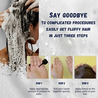 Gel Shampooing Sec Sans Rinçage OEM/ODM au Zinc PCA et Niacinamide : Absorbe l'Excès de Sébum, Rafraîchit les Racines, Redonne du Volume et de l'Éclat à Tous Types de Cheveux