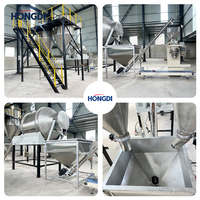 Ligne de mélange et d'emballage motorisée à grande vitesse pour la production de farine de blé, de riz et d'orge, capacité de 500 kg/heure