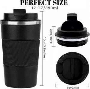 Nouvelle tasse à café en acier inoxydable, cadeau de bureau de grande valeur, tasse thermos portable pour l'extérieur, tasse thermos à café avec logo personnalisé - Product Image 4