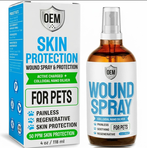 <span class=keywords><strong>Spray</strong></span> <span class=keywords><strong>cicatrisant</strong></span> pour <span class=keywords><strong>animaux</strong></span> de compagnie - Soin cutané, soulagement des démangeaisons et traitement des points chauds pour chats et chiens - Chine - Product Image 1