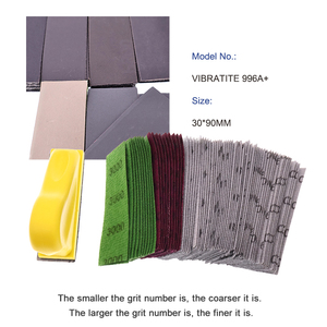 Hot Selling 71pcs Lixa Set Wet <span class=keywords><strong>and</strong></span> Dry Lixar Folha com Mão Bloco Areia Papel Kit para Madeira Metal Manual de Polimento - Product Image 5