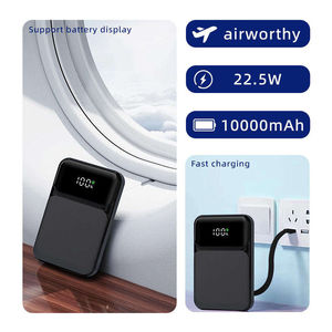 พาวเวอร์แบงค์ขนาดเล็ก 10000mAh รุ่นขายดี พร้อมสายถอดได้ หน้าจอ LCD อัจฉริยะ และสายคล้องโทรศัพท์ - Product Image 5