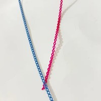 Chaîne élastique orthodontique dentaire colorée pour appareils dentaires, caoutchouc manuel, 15 pieds, classe II, en vente