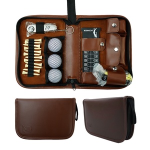 Usine Personnalisé <span class=keywords><strong>Golf</strong></span> Boîte Cadeau Outil Pu Sac Accessoires De <span class=keywords><strong>Golf</strong></span> Kit Tee Ball Brosse De Nettoyage Télémètre Clip Tableau De Bord - Product Image 2