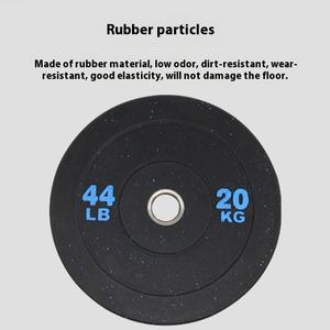 Fábrica Atacado Cross-Border Gym Treinamento Comercial para Tablets Alta Elastic Grande Buraco Barbell Cor Placas De Peso De Borracha - Product Image 6