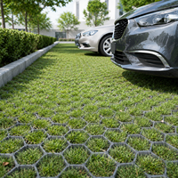 Grille de pavage en nid d'abeille en HDPE robuste et stabilisateur de gravier pour allées et parkings