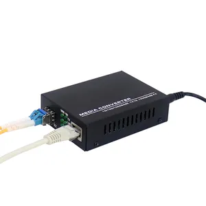 Hochwertiger schneller Ethernet 10/100/1000M Glasfaser-RJ45-Medienkonverter SFP-Medien konverter